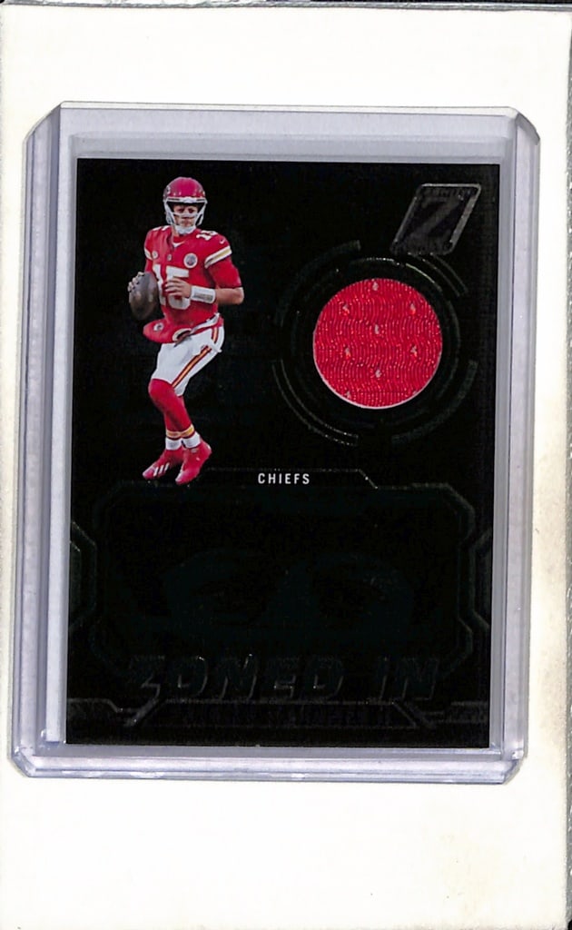 PATRICK MAHOMES 2024 PANINI ZENITH GAME USED JERSEY CARD: NEAR MINT OR BETTER CONDITION