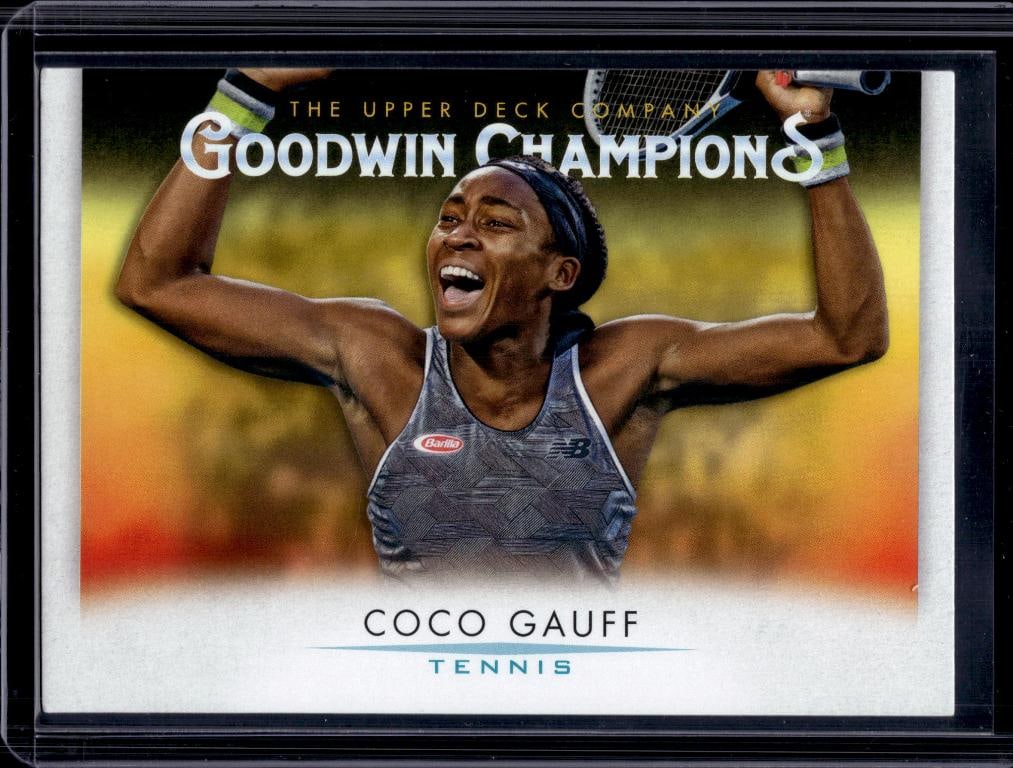 COCO GAUFF 2021 UPPER DECK GOODWIN ROOKIE CARD: NEAR MINT OR BETTER CONDITION