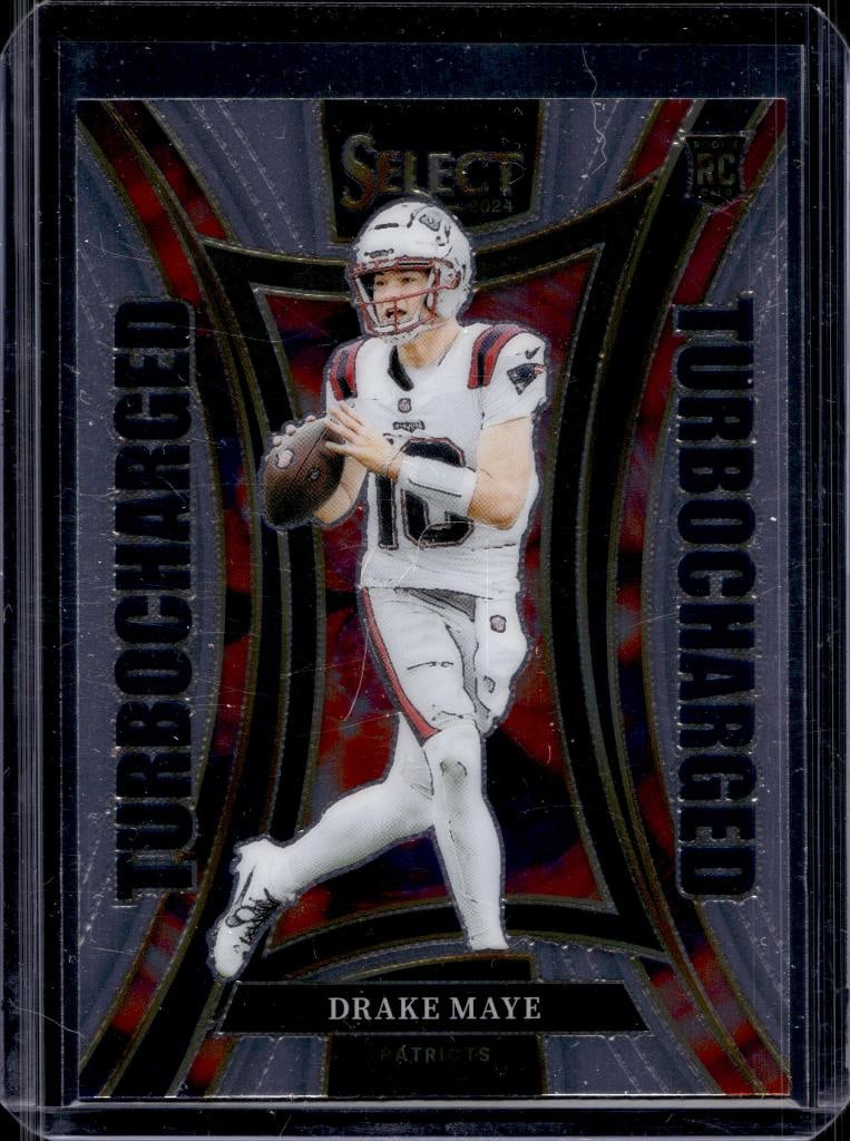 DRAKE MAYE 2024 PANINI SELECT TURBOCHARGED ROOKIE CARD (1 of 1)
