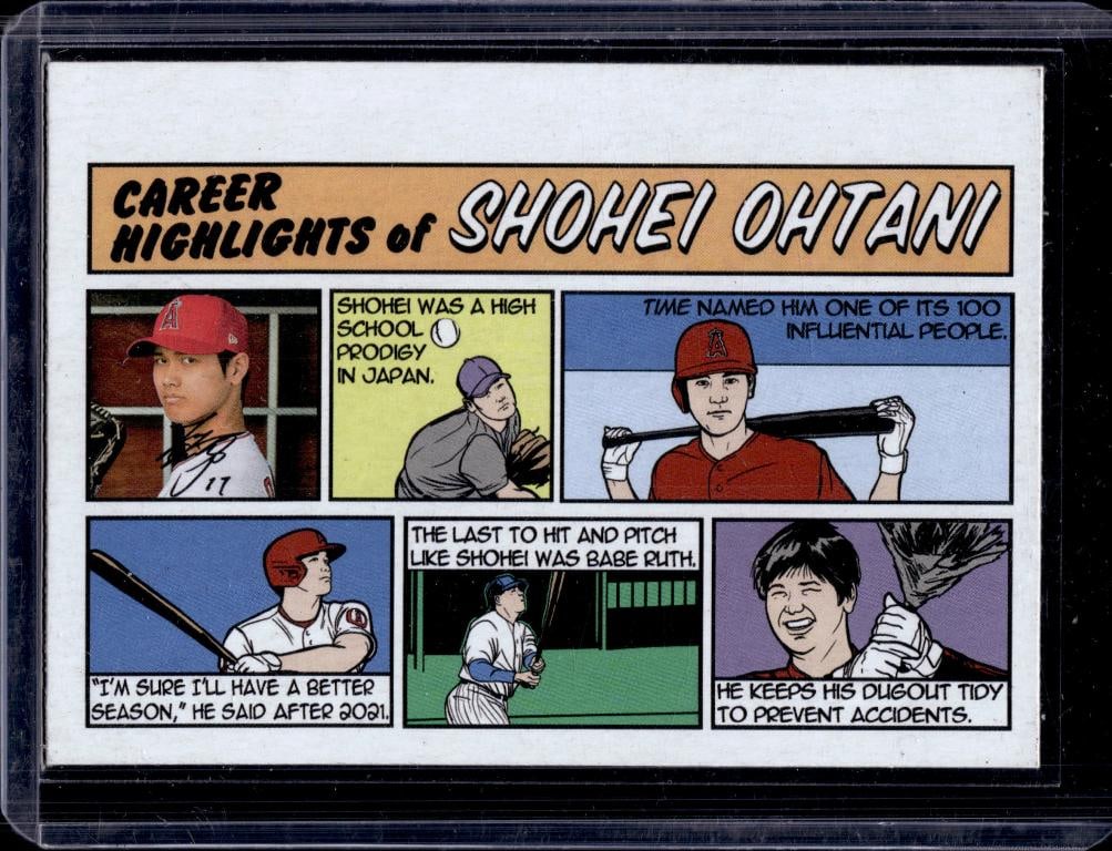 SHOHEI OHTANI 2022 TOPPS HERITAGE COMIC INSERT (1 of 1)