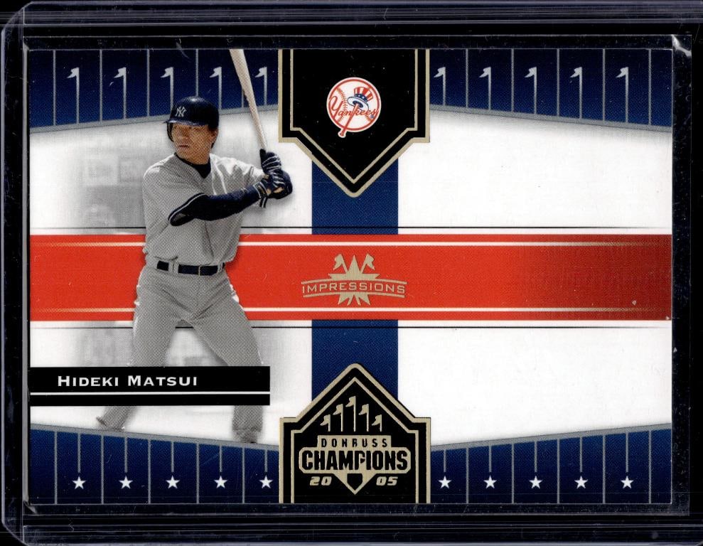 HIDEKI MATSUI 2005 DONRUSS CHAMPIONS GOLD FOIL SP (1 of 1)
