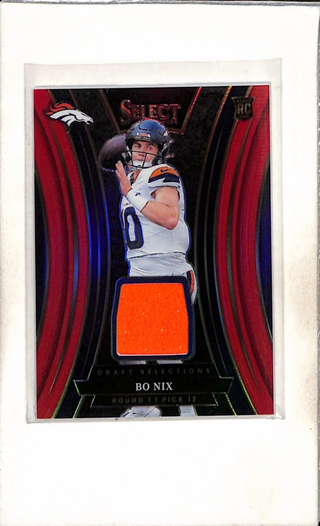 BO NIX 2024 PANINI SELECT RED PRIZM JERSEY ROOKIE CARD (1 of 1)