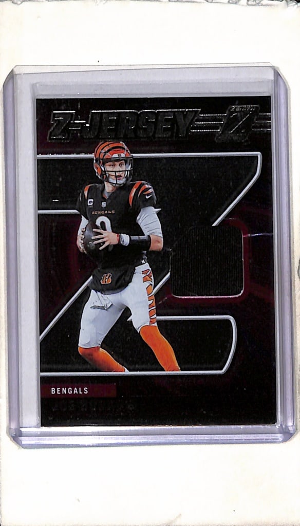 JOE BURROW 2024 PANINI ZENITH GAME USED JERSEY CARD: NEAR MINT OR BETTER CONDITION