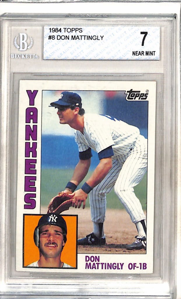 DON MATTINGLY 1984 TOPPS ROOKIE CARD. BECKETT GRADED (1 of 1)