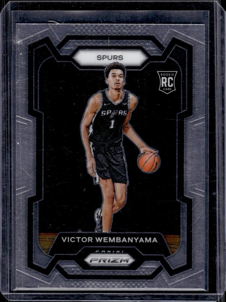 VICTOR WEMBANYAMA 2023-24 PANINI PRIZM ROOKIE CARD: NEAR MINT OR BETTER CONDITION