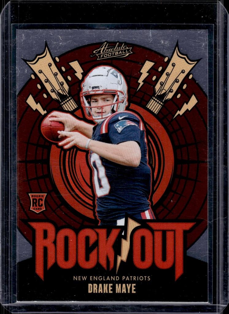 DRAKE MAYE 2024 PANINI ABSOLUTE ROCK OUT ROOKIE CARD (1 of 1)