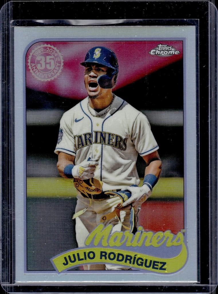 JULIO RODRIGUEZ 2024 TOPPS CHROME 1989 RETRO REFRACTOR (1 of 1)