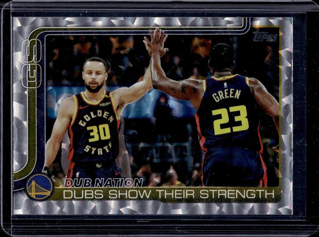 STEPHEN CURRY DRAYMOND GREN 2025-26 TOPPS DUB NATION SILVER FOIL: NEAR MINT OR BETTER CONDITION