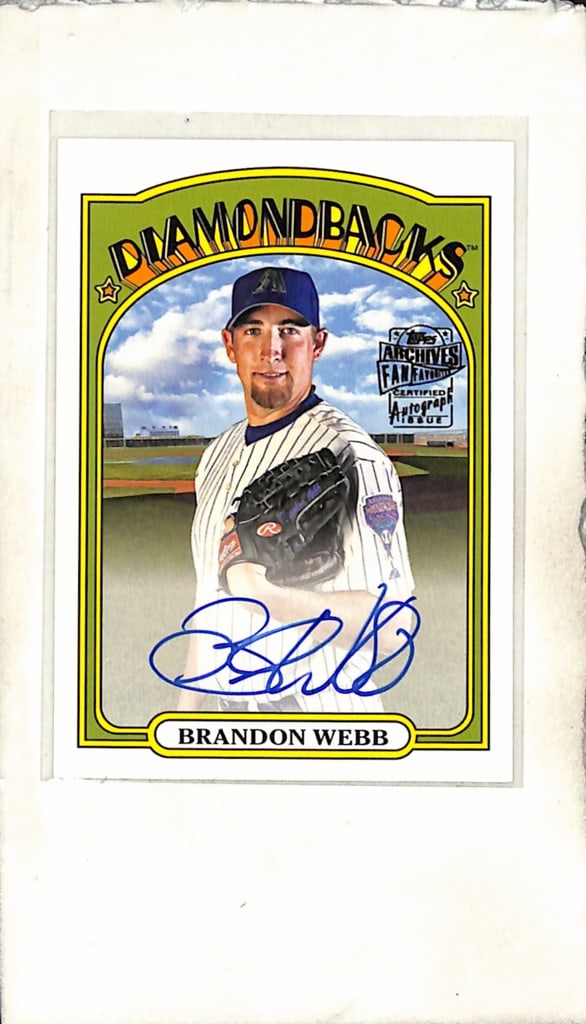 BRANDON WEBB 2022 TOPPS ARCHIVES FAN FAVORITES AUTOGRAPH CARD (1 of 1)