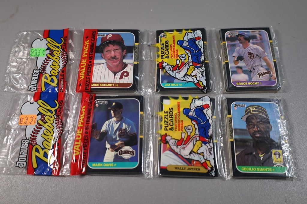 1987 DONRUSS BASEBALL LOT OF 2 SEALED RACK PACKS. MIKE SCHMIDT ON TOP (1 of 1)