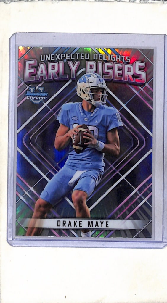 DRAKE MAYE 2023 BOWMAN CHROME U EARLY RISERS REFRACTOR NIL ROOKIE CARD: NEAR MINT OR BETTER CONDITION