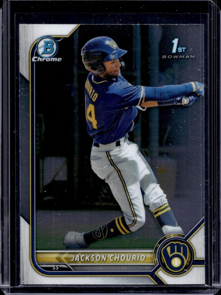JACKSON CHOURIO 2022 BOWMAN CHROME 1ST ROOKIE CARD (1 of 1)