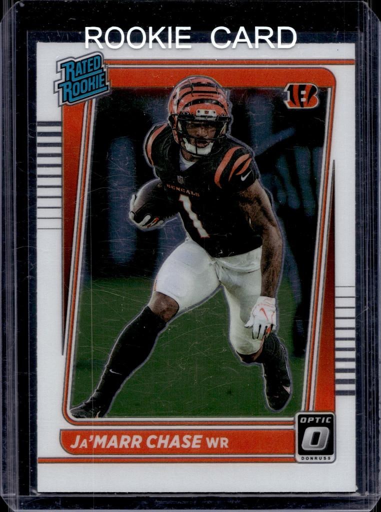 JA'MARR CHASE 2021 PANINI OPTIC RATED ROOKIE CARD (1 of 1)