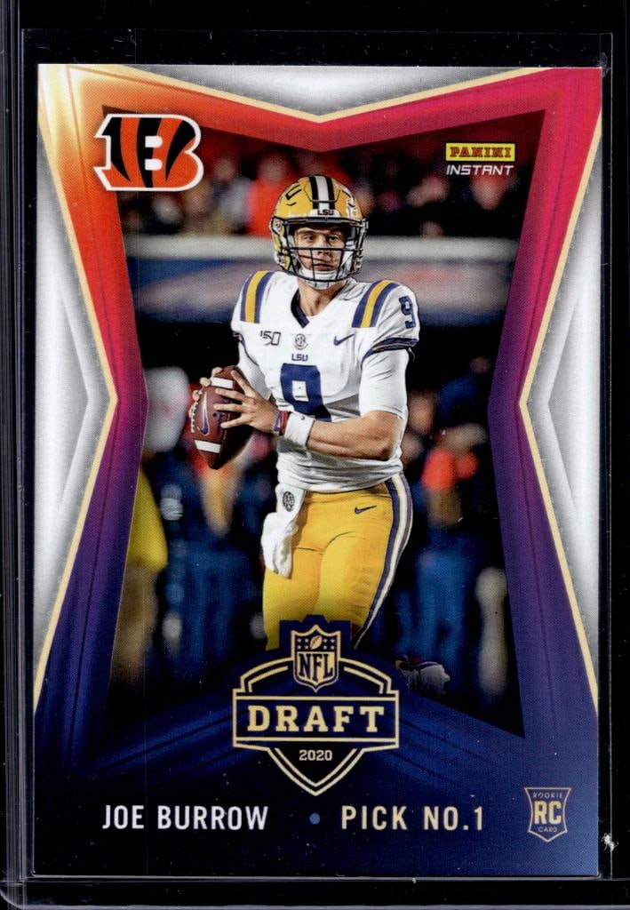JOE BURROW 2020 PANINI INSTANT #1 PICK ROOKIE CARD (1 of 1)