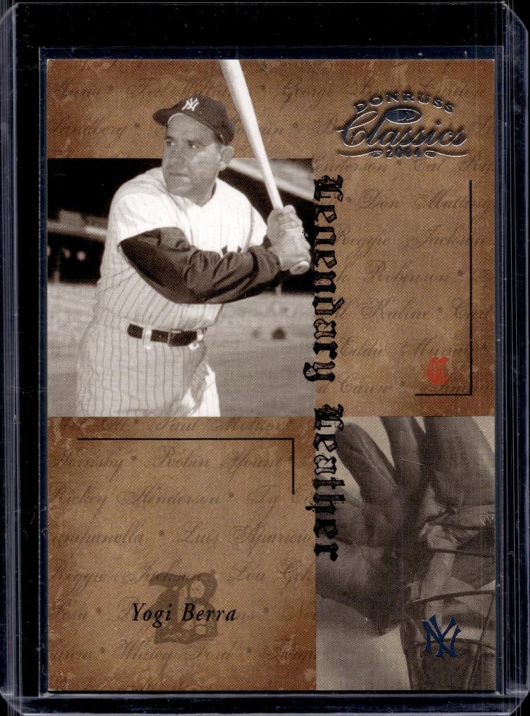YOGI BERRA 2004 DONRUSS CLASSICS LEGENDARY LEATHER SILVER (1 of 1)