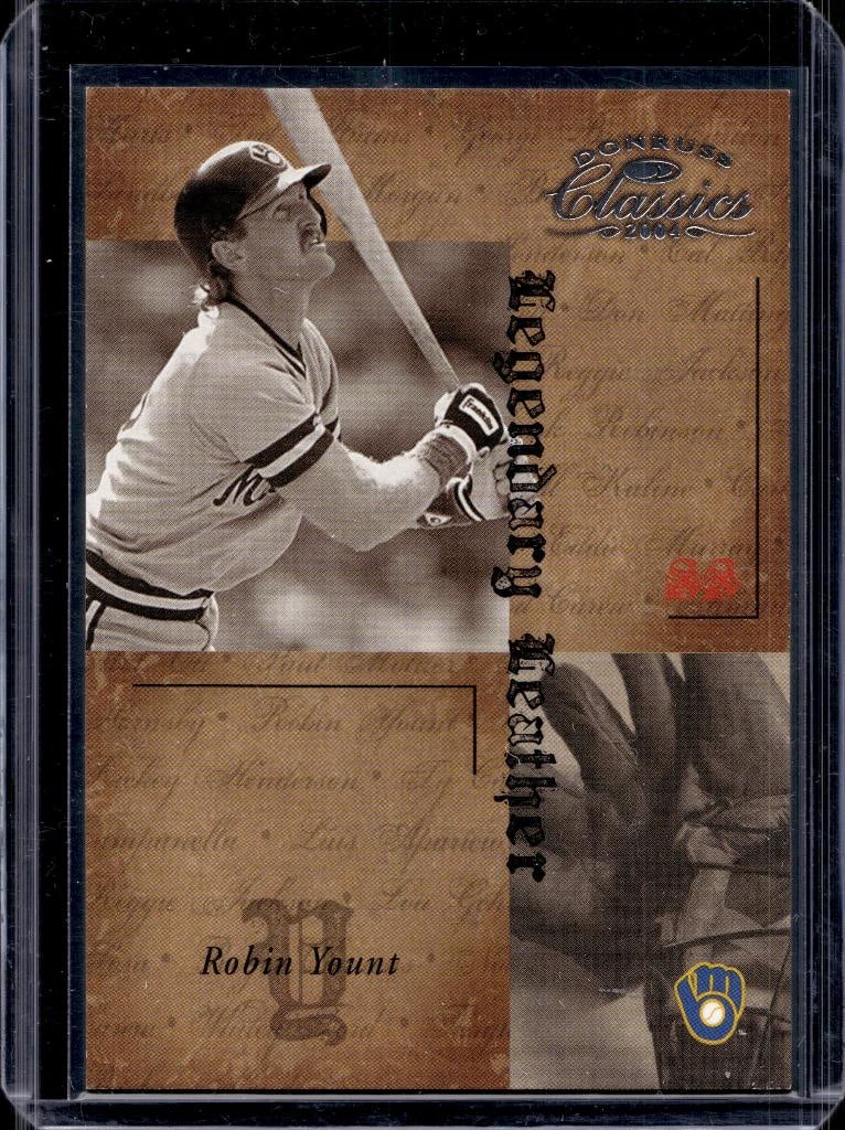 ROBIN YOUNT 2004 DONRUSS CLASSICS LEGENDARY LEATHER SILVER (1 of 1)