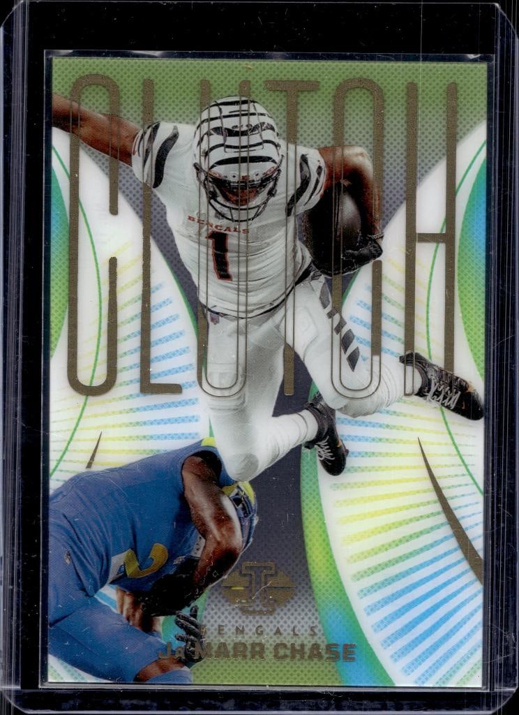 JA'MARR CHASE 2024 PANINI ILLUSIONS CLUTCH INSERT: NEAR MINT OR BETTER CONDITION 
