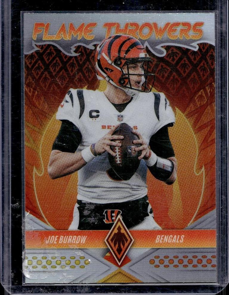 JOE BURROW 2022 PANINI PHOENIX FLAME THROWERS SILVER PRIZM (1 of 1)