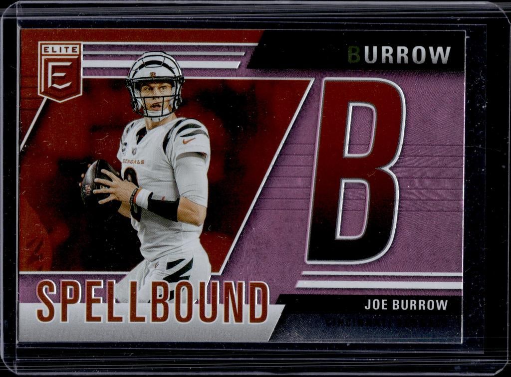 JOE BURROW 2024 PANINI ELITE SPELLBOUND PINK LETTER B: NEAR MINT OR BETTER CONDITION