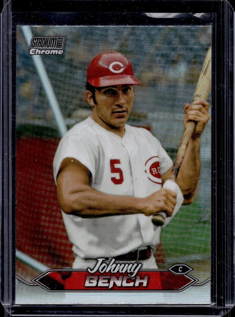 JOHNNY BENCH 2024 STADIUM CLUB LEGENDS REFRACTOR (1 of 1)