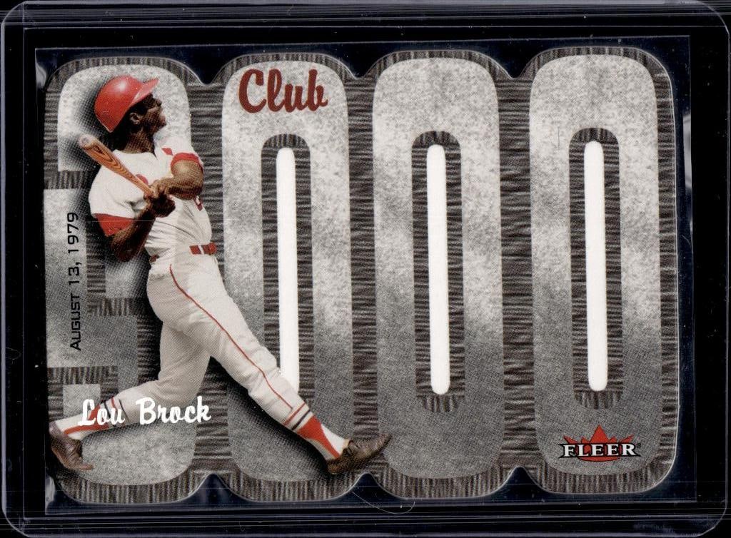 LOU BROCK 2000 FLEER 3000 CLUB INSERT (1 of 1)