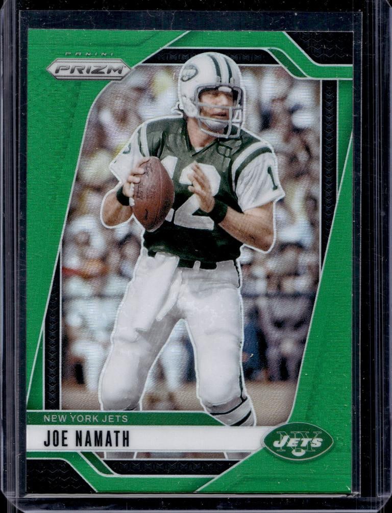 JOE NAMATH 2024 PANINI PRIZM GREEN PRIZM COLOR MATCH (1 of 1)