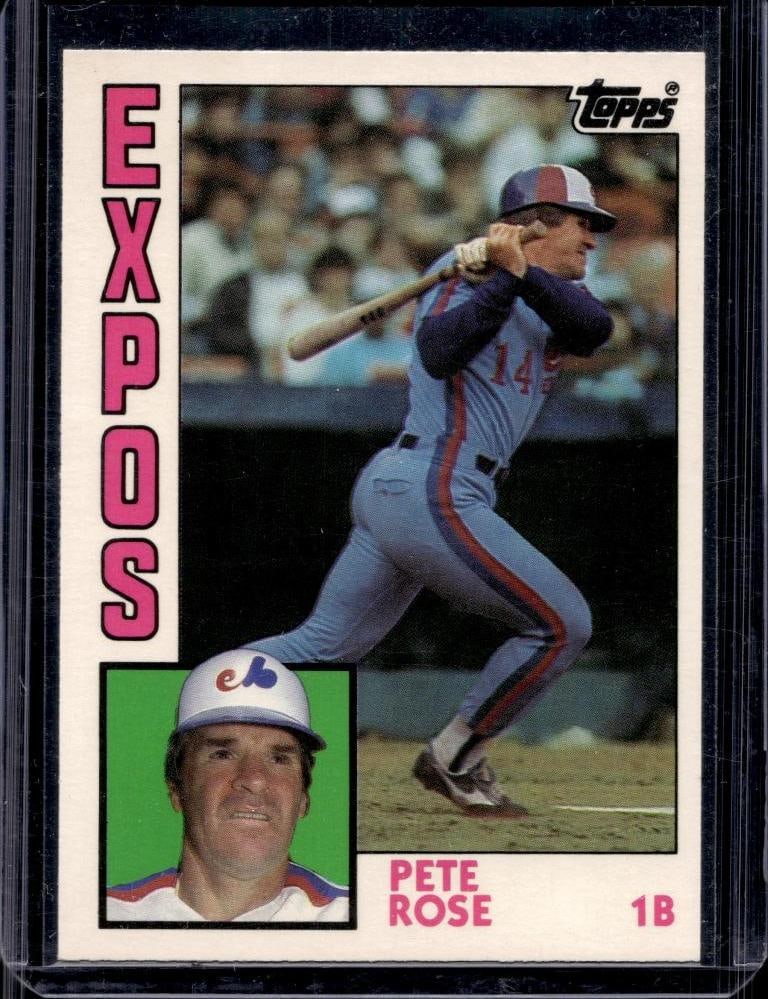PETE ROSE 1984 TOPPS TRADED #103. EXPOS UNIFORM (1 of 1)