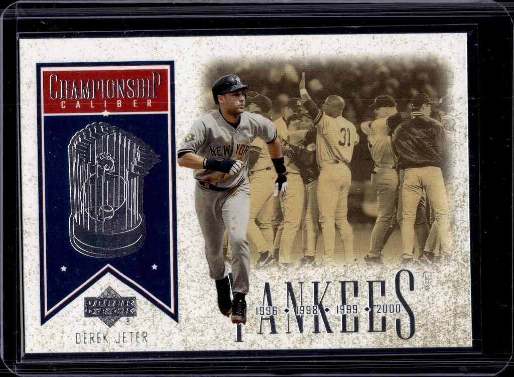 DEREK JETER 2001 UPPER DECK CHAMPIONSHIP CALIBER INSERT (1 of 1)