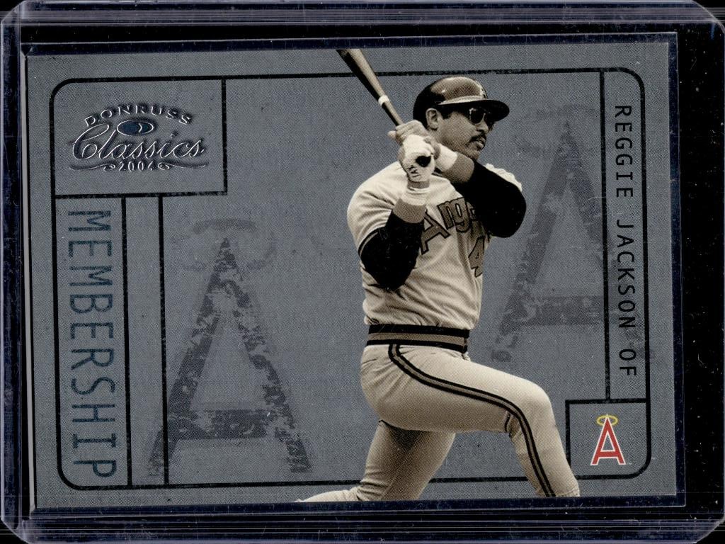 REGGIE JACKSON 2004 DONRUSS CLASSICS MEMBERSHIP INSERT: 1229/2499. NEAR MINT OR BETTER CONDITION 