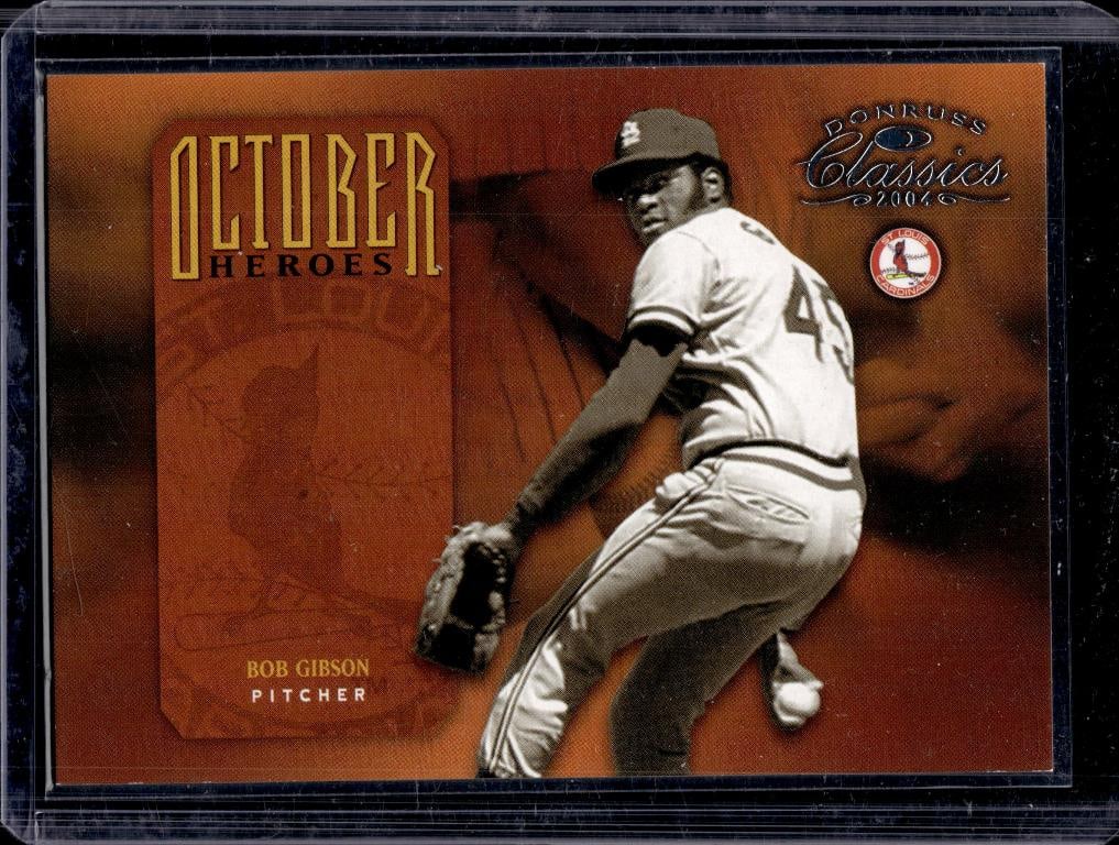 BOB GIBSON 2004 DONRUSS CLASSICS OCTOBER HEROES (1 of 1)