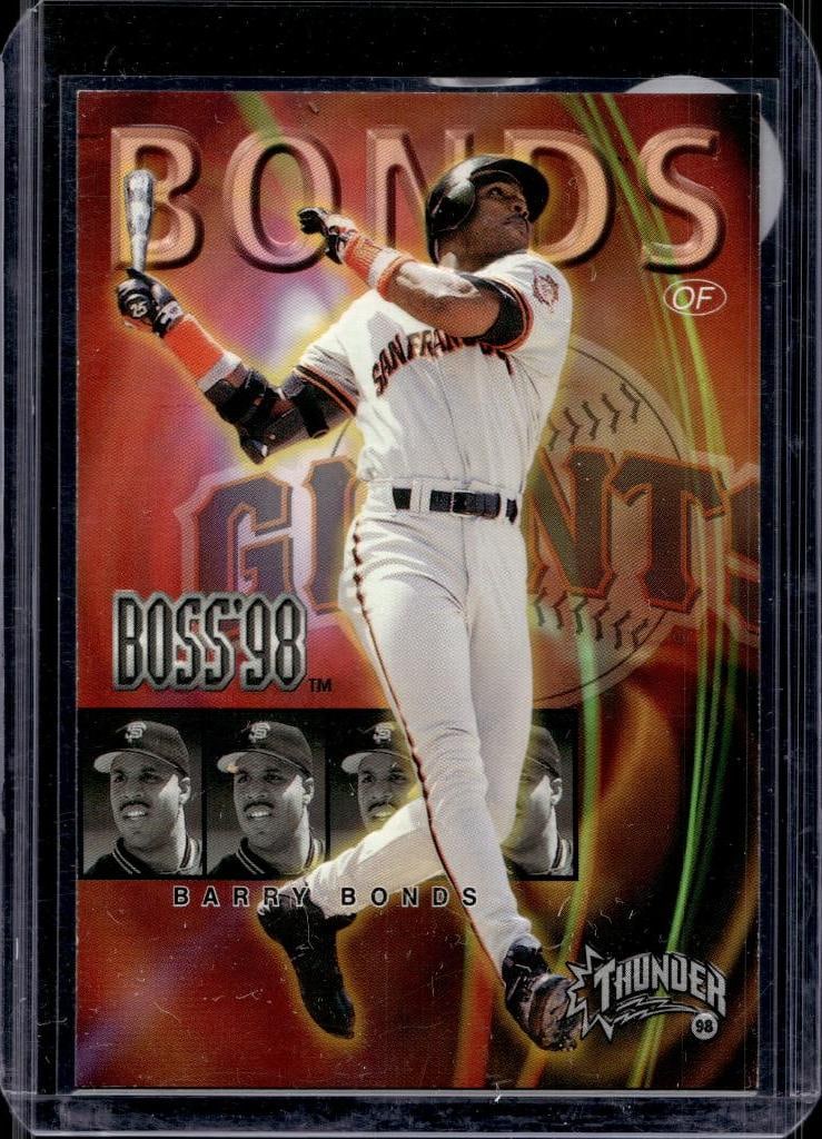 BARRY BONDS 1998 SKYBOX THUNDER BOSS INSERT: NEAR MINT OR BETTER CONDITION 