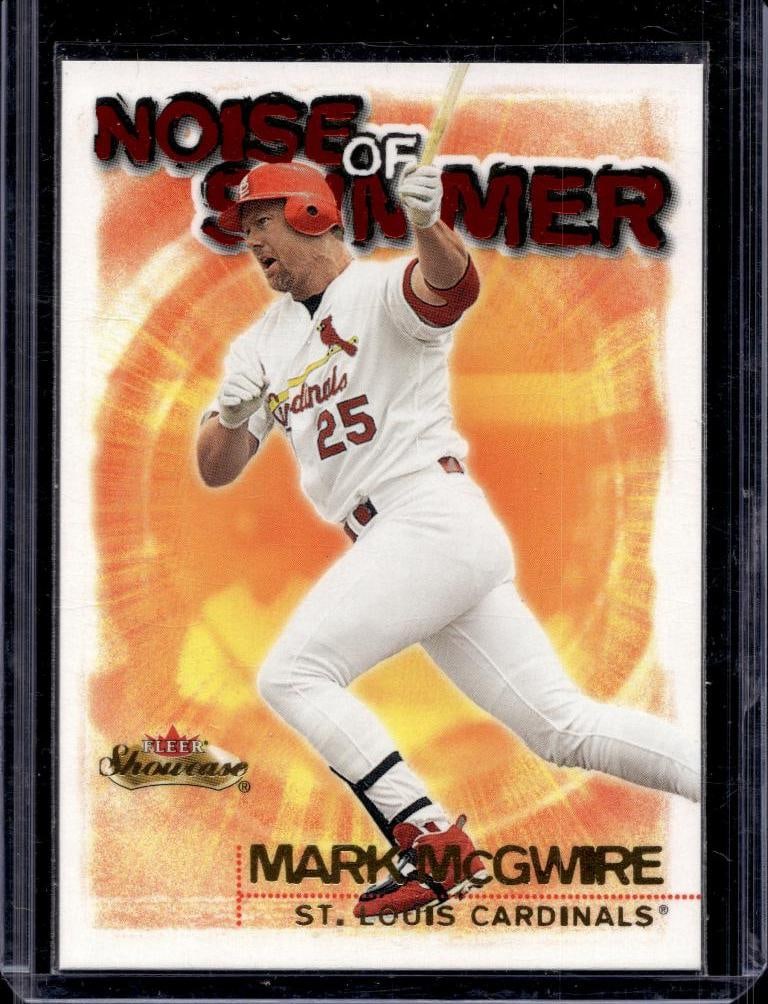 MARK MCGWIRE 2000 FLEER SHOWCASE NOISE OF SUMMER INSERT: NEAR MINT OR BETTER CONDITION 