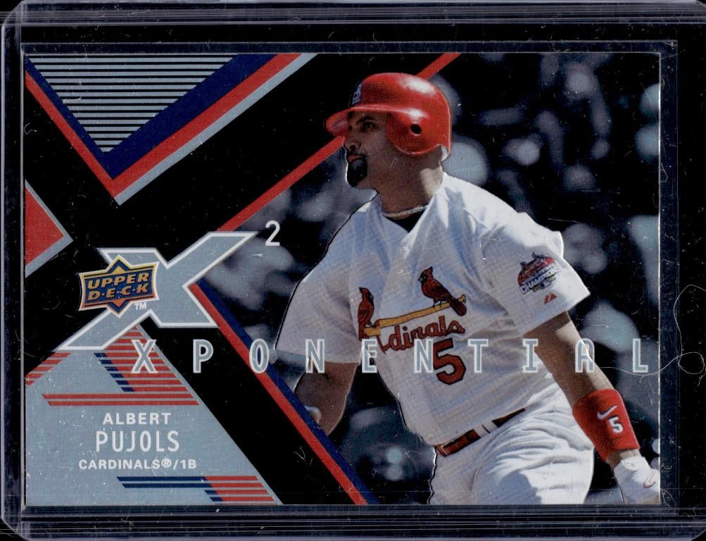 ALBERT PUJOLS 2008 UPPER DECK X-PONENTIAL INSERT: NEAR MINT OR BETTER CONDITION 
