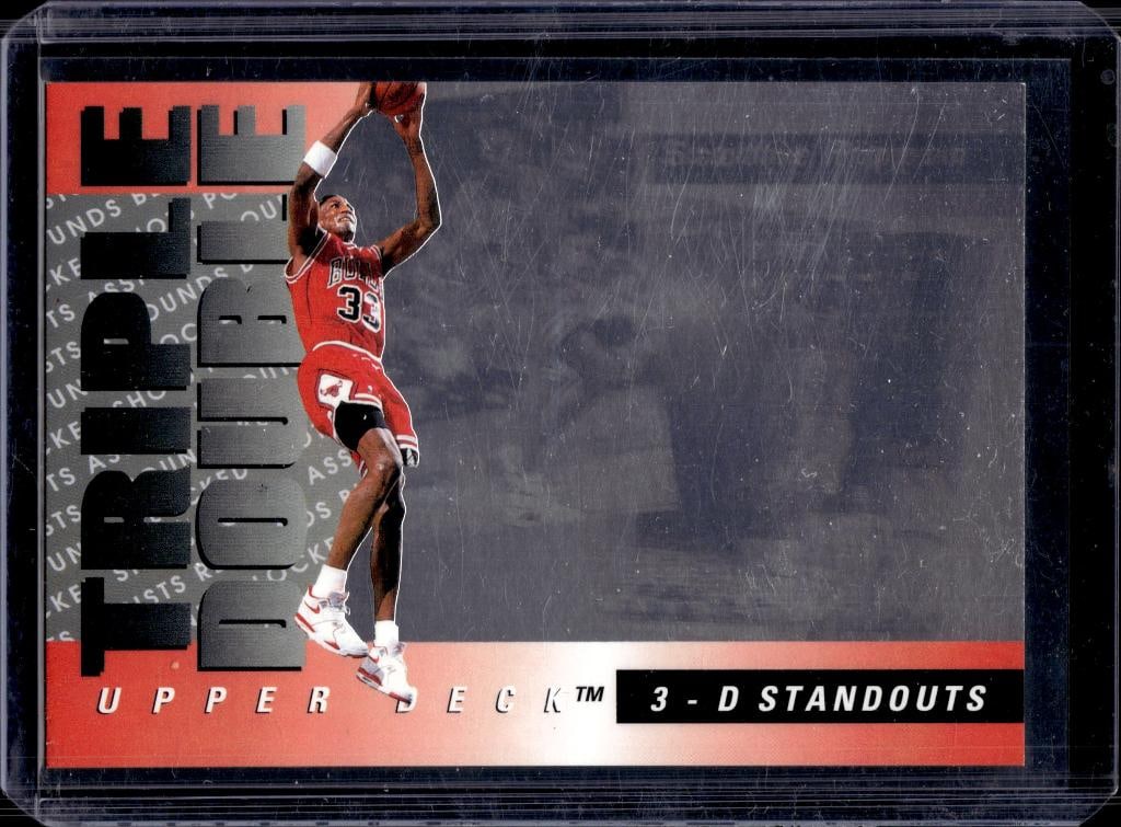 SCOTTIE PIPPEN 1993-94 UPPER DECK TRIPLE DOUBLE INSERT: NEAR MINT OR BETTER CONDITION 