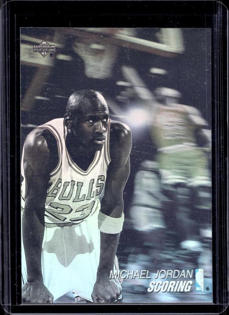 MICHAEL JORDAN 1991-92 UPPER DECK AWARD WINNER HOLOGRAM SCORING: NEAR MINT OR BETTER CONDITION 