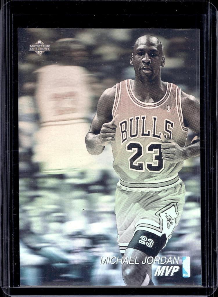 MICHAEL JORDAN 1991-92 UPPER DECK AWARD WINNER HOLOGRAM MVP: NEAR MINT OR BETTER CONDITION 