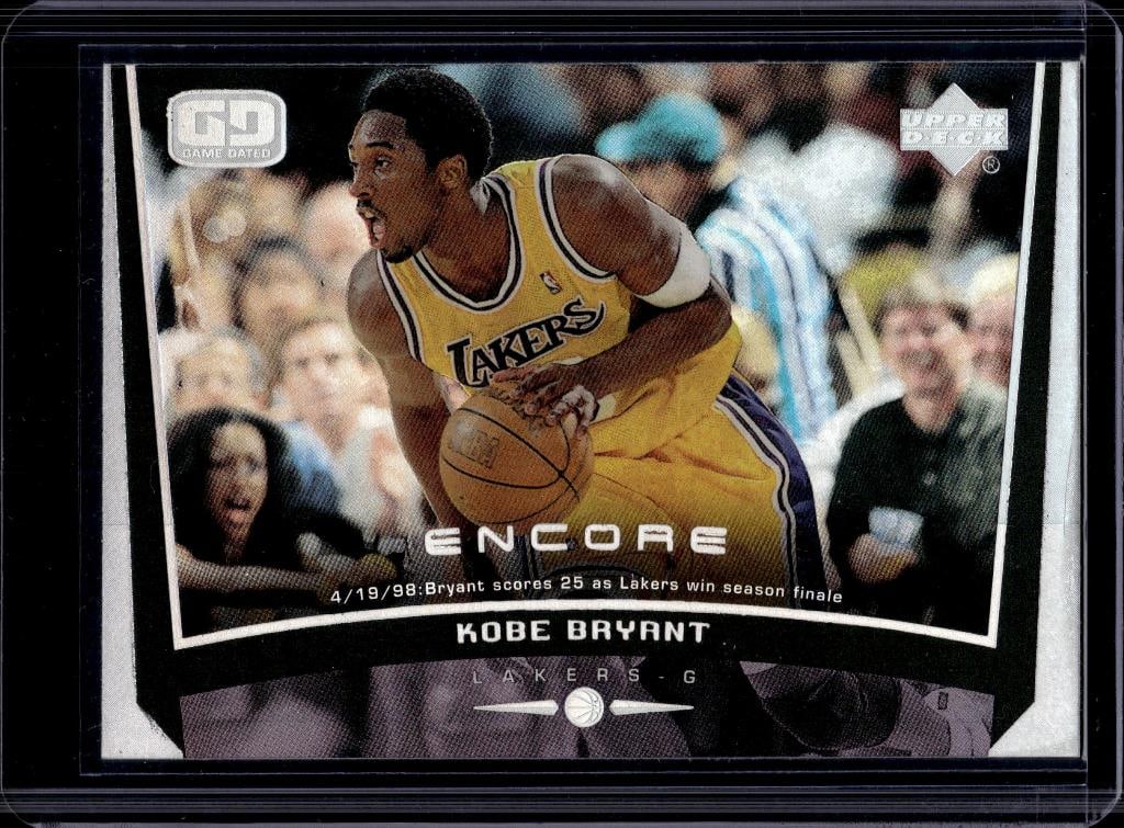 KOBE BRYANT 1998-99 UPPER DECK ENCORE GAME DATED: NEAR MINT OR BETTER CONDITION 