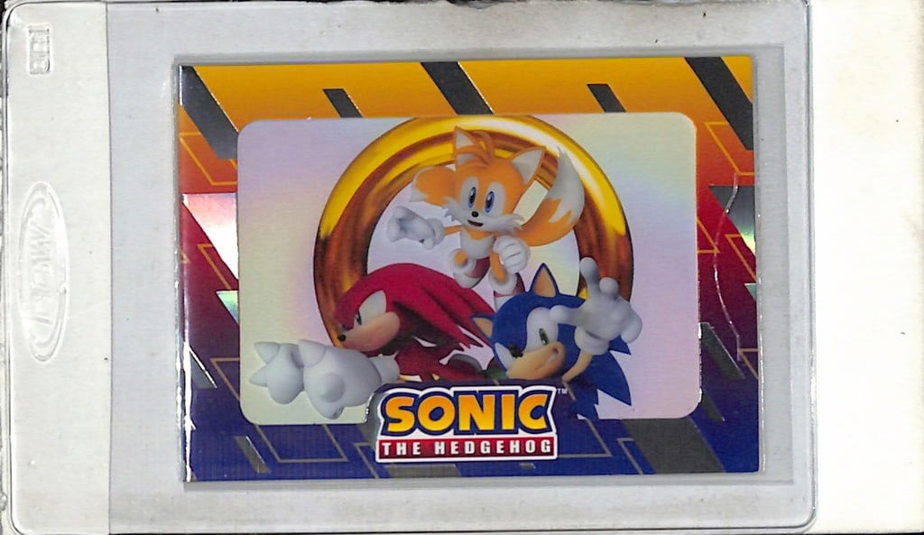SONIC THE HEDGEHOG W/KNUCKLES & TAILS 2024 CYBERCEL SUPER RARE SSP: NEAR MINT OR BETTER CONDITION 