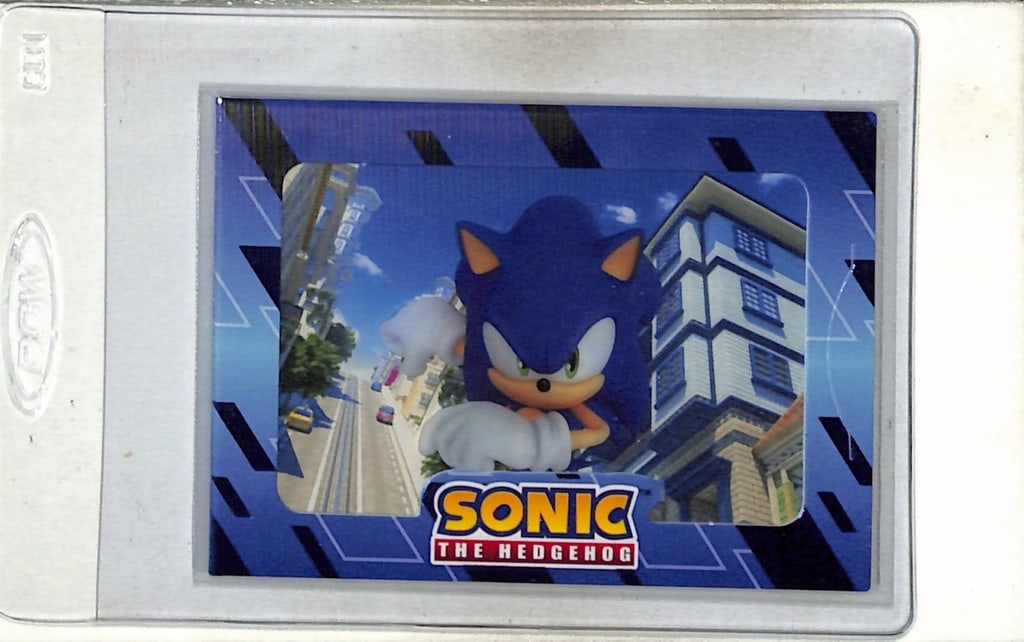 SONIC THE HEDGEHOG 2024 CYBERCEL BLUE FOIL RARE SP: NEAR MINT OR BETTER CONDITION 