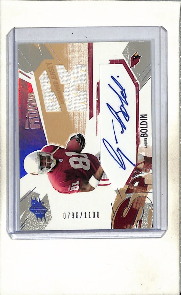 ANQUAN BOLDIN 2003 SPX JERSEY AUTOGRAPH ROOKIE CARD (1 of 1)