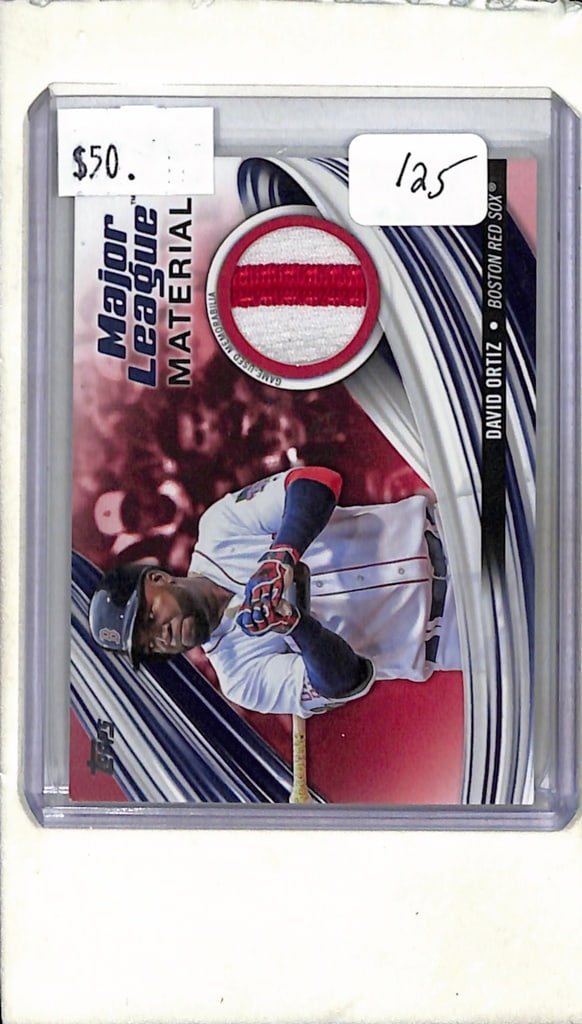 DAVID ORTIZ 2023 TOPPS GAME USED JERSEY PATCH (1 of 1)