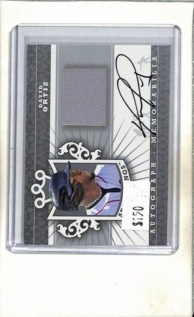 DAVID ORTIZ 2013 SPORTKINGS SILVER GAME USED JERSEY AUTOGRAPH (1 of 1)