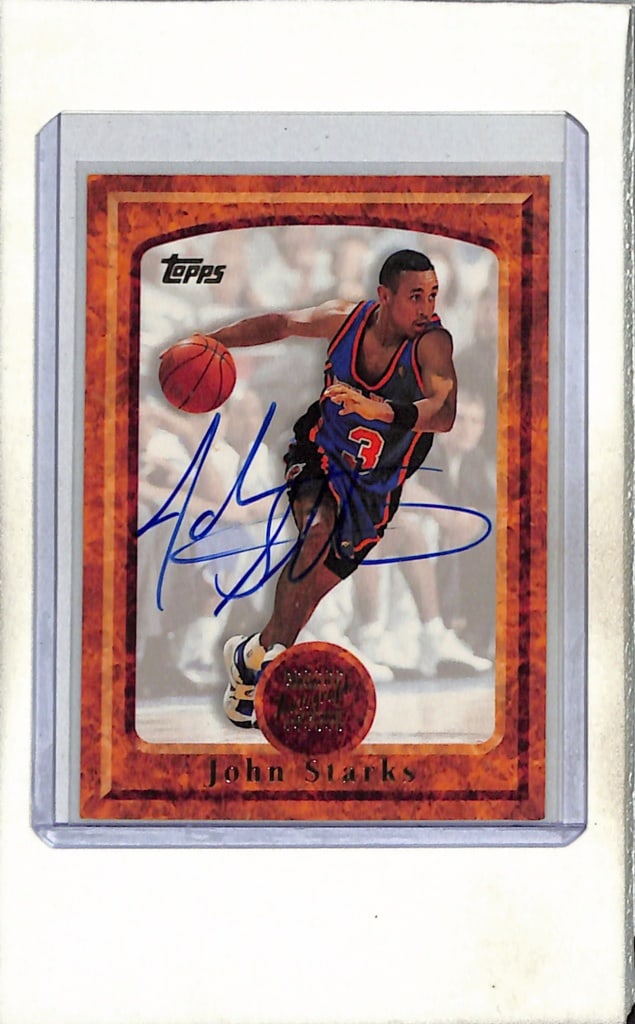 JOHN STARKS 1997-98 TOPPS AUTOGRAPH CARD SP (1 of 1)