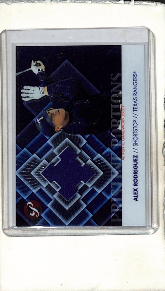 ALEX RODRIGUEZ 2002 TOPPS PRISTINE GAME USED JERSEY CARD (1 of 1)