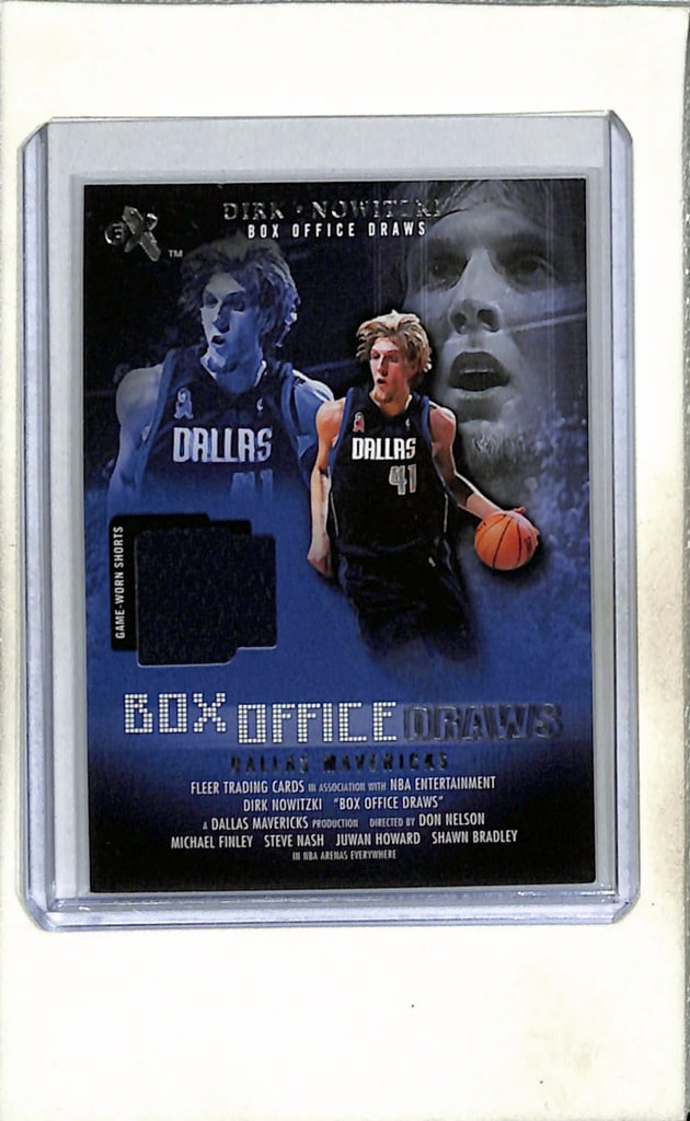DIRK NOWITZKI 2001-02 FLEER E-X GAME USED JERSEY CARD (1 of 1)