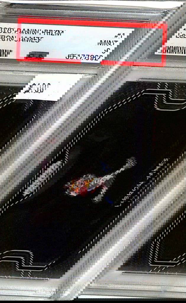 LEBRON JAMES 2020-21 PANINI PRIZM "KOBE TRIBUTE DUNK" PHOTO. PSA GRADED (1 of 1)