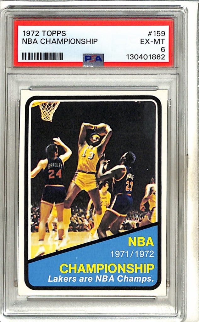 WILT CHAMBERLAIN 1972-73 TOPPS #159 LAKERS NBA CHAMPS. PSA GRADED (1 of 1)