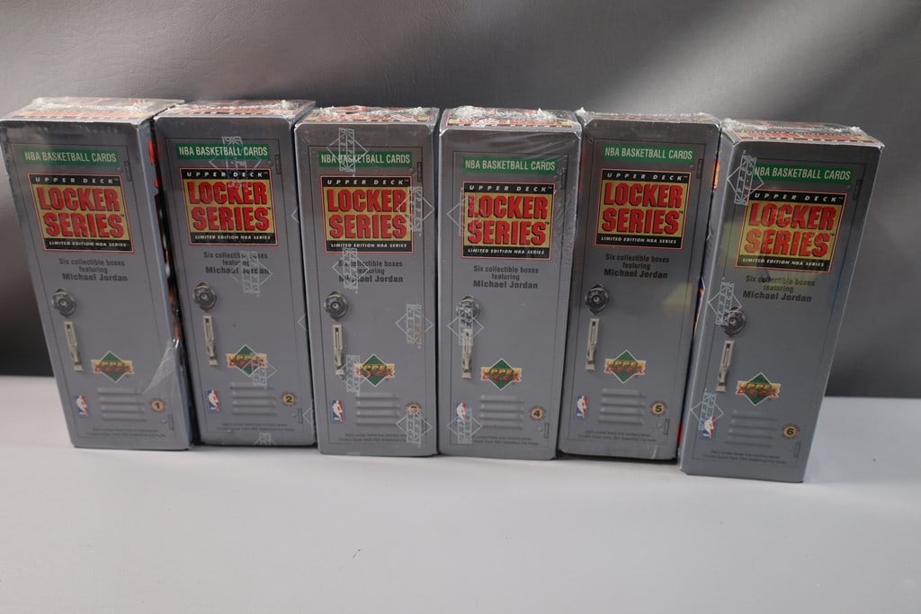 1991-92 UPPER DECK LOCKER BOX SEALED WAX BOXES SET 1-6. MICHAEL JORDAN (1 of 1)