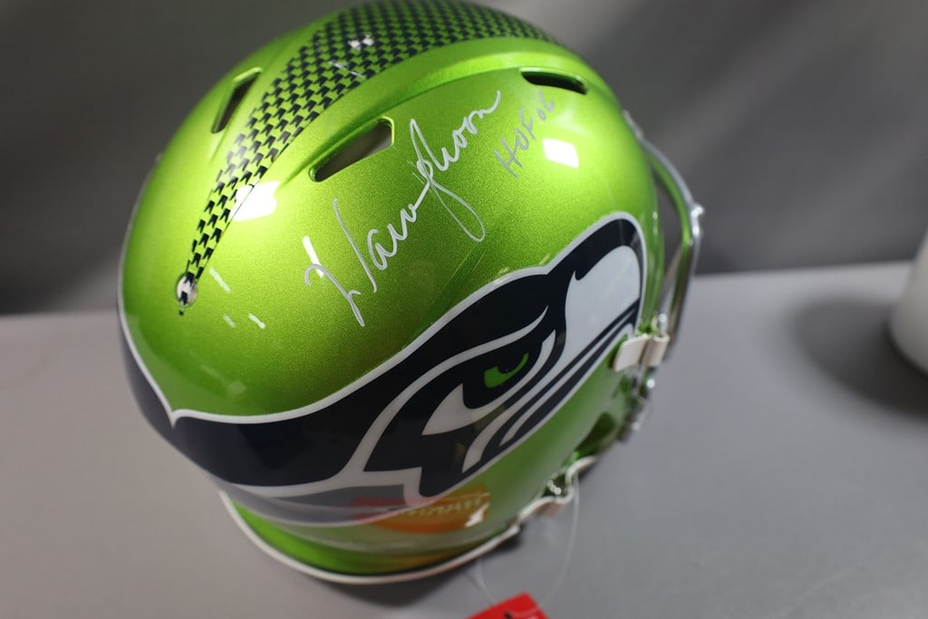 WARREN MOON SEATTLE SEAHAWKS SIGNED FULL SIZE AUTHENTIC HELMET RUSH (1 of 2)