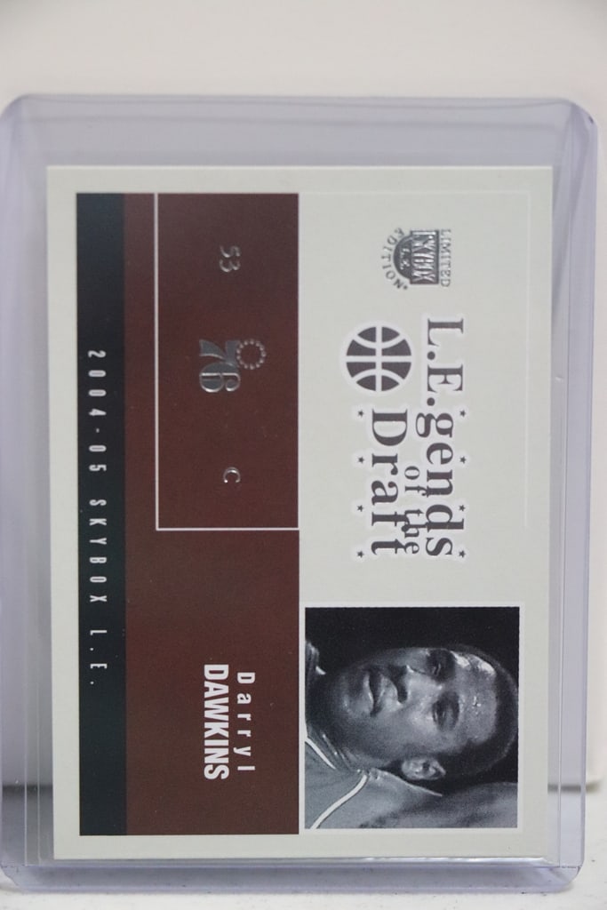 DARRYL DAWKINS 2004-05 SKYBOX LIMITED LEGENDS OF THE DRAFT INSERT: NEAR MINT OR BETTER CONDITION 